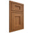 Shiloh Cabinetry Beaded Inset Heritage Hickory Plain Cut Chestnut Door