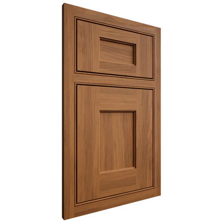 Shiloh Cabinetry Beaded Inset Heritage Hickory Plain Cut Chestnut Door