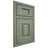 Shiloh Cabinetry Beaded Inset Heritage Hickory Plain Cut Moss Door