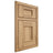 Shiloh Cabinetry Beaded Inset Heritage Hickory Plain Cut Natural Door