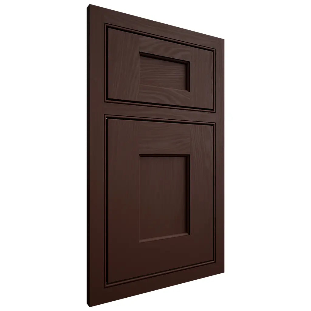 Shiloh Cabinetry Beaded Inset Heritage Maple Plain Cut Cocoa Door