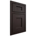 Shiloh Cabinetry Beaded Inset Heritage Maple Plain Cut Espresso Door