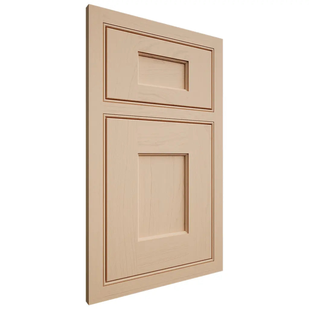 Shiloh Cabinetry Beaded Inset Heritage Maple Plain Cut Natural Door