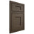 Shiloh Cabinetry Beaded Inset Heritage Maple Plain Cut Perfect Brown Door