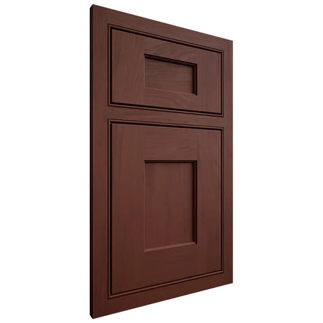 Shiloh Cabinetry Beaded Inset Heritage Maple Plain Cut Sable Door
