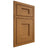 Shiloh Cabinetry Beaded Inset Heritage Red Oak Plain Cut Autumn Door