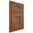 Shiloh Cabinetry Beaded Inset Heritage Red Oak Plain Cut Braun Door