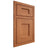 Shiloh Cabinetry Beaded Inset Heritage Red Oak Plain Cut Harvest Door