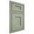 Shiloh Cabinetry Beaded Inset Heritage Red Oak Plain Cut Moss Door