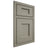 Shiloh Cabinetry Beaded Inset Heritage Red Oak Plain Cut Thyme Door