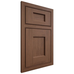 Shiloh Cabinetry Beaded Inset Heritage Walnut Plain Cut Natural Door