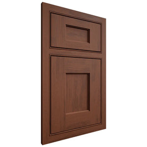 Shiloh Cabinetry Beaded Inset Heritage Walnut Plain Cut Rye Door