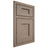 Shiloh Cabinetry Beaded Inset Heritage White Oak Plain Cut Almond Door