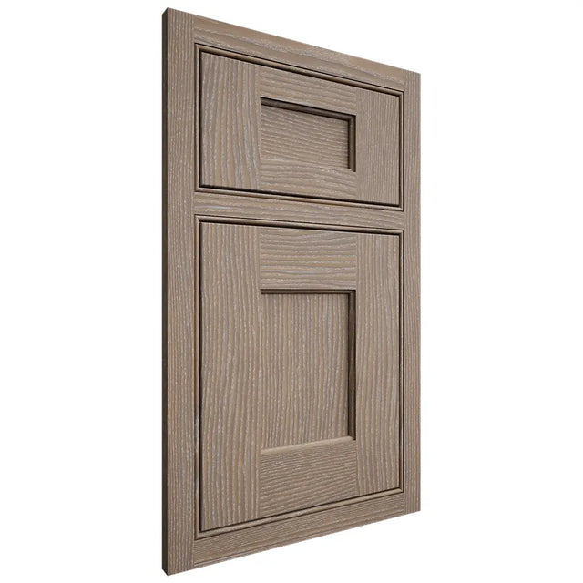 Shiloh Cabinetry Beaded Inset Heritage White Oak Plain Cut Almond Door