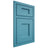 Shiloh Cabinetry Beaded Inset Heritage White Oak Plain Cut Aqua Door
