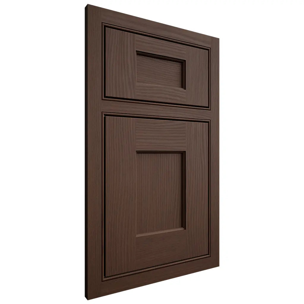 Shiloh Cabinetry Beaded Inset Heritage White Oak Plain Cut Braun Door