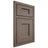 Shiloh Cabinetry Beaded Inset Heritage White Oak Plain Cut Clay Door