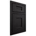 Shiloh Cabinetry Beaded Inset Heritage White Oak Plain Cut Espresso Door