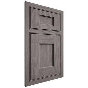 Shiloh Cabinetry Beaded Inset Heritage White Oak Plain Cut Flagstone Door