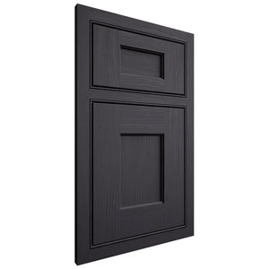 Shiloh Cabinetry Beaded Inset Heritage White Oak Plain Cut Harbor Door