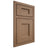 Shiloh Cabinetry Beaded Inset Heritage White Oak Plain Cut Medium Door