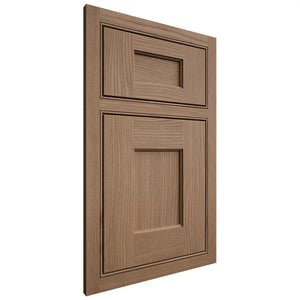 Shiloh Cabinetry Beaded Inset Heritage White Oak Plain Cut Medium Door