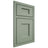 Shiloh Cabinetry Beaded Inset Heritage White Oak Plain Cut Moss Door