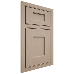 Shiloh Cabinetry Beaded Inset Heritage White Oak Plain Cut Straw Door
