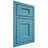 Shiloh Cabinetry Beaded Inset Heritage White Oak Quarter Sawn Aqua Door