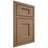 Shiloh Cabinetry Beaded Inset Heritage White Oak Quarter Sawn Medium Door