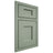 Shiloh Cabinetry Beaded Inset Heritage White Oak Quarter Sawn Moss Door