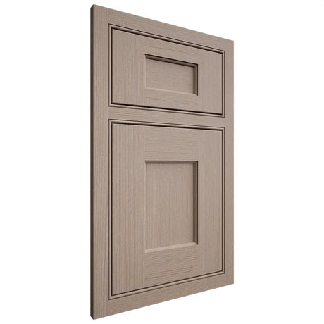 Shiloh Cabinetry Beaded Inset Heritage White Oak Quarter Sawn Whitewash Door