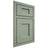Shiloh Cabinetry Beaded Inset Heritage White Oak Rift Cut Moss Door