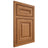 Shiloh Cabinetry Beaded Inset Kendall Alder Plain Cut Caramel Door