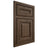Shiloh Cabinetry Beaded Inset Kendall Alder Plain Cut Caviar Door