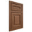 Shiloh Cabinetry Beaded Inset Kendall Alder Plain Cut Cola Door