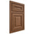 Shiloh Cabinetry Beaded Inset Kendall Alder Plain Cut Walnut Door