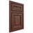 Shiloh Cabinetry Beaded Inset Kendall Cherry Plain Cut Bourbon Door
