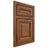Shiloh Cabinetry Beaded Inset Kendall Cherry Plain Cut Carob Door