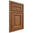 Shiloh Cabinetry Beaded Inset Kendall Cherry Plain Cut Coffee Door