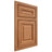 Shiloh Cabinetry Beaded Inset Kendall Cherry Plain Cut Medium Door