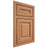Shiloh Cabinetry Beaded Inset Kendall Cherry Plain Cut Natural Door