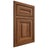Shiloh Cabinetry Beaded Inset Kendall Hickory Plain Cut Burnt Sugar Door