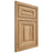 Shiloh Cabinetry Beaded Inset Kendall Hickory Plain Cut Natural Door