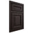 Shiloh Cabinetry Beaded Inset Kendall Maple Plain Cut Espresso Door