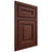 Shiloh Cabinetry Beaded Inset Kendall Maple Plain Cut Sable Door
