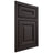 Shiloh Cabinetry Beaded Inset Kendall Poplar Plain Cut Carbon Door