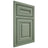 Shiloh Cabinetry Beaded Inset Kendall Poplar Plain Cut Moss Door