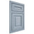Shiloh Cabinetry Beaded Inset Kendall Poplar Plain Cut Sky Door