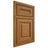 Shiloh Cabinetry Beaded Inset Kendall Red Oak Plain Cut Autumn Door